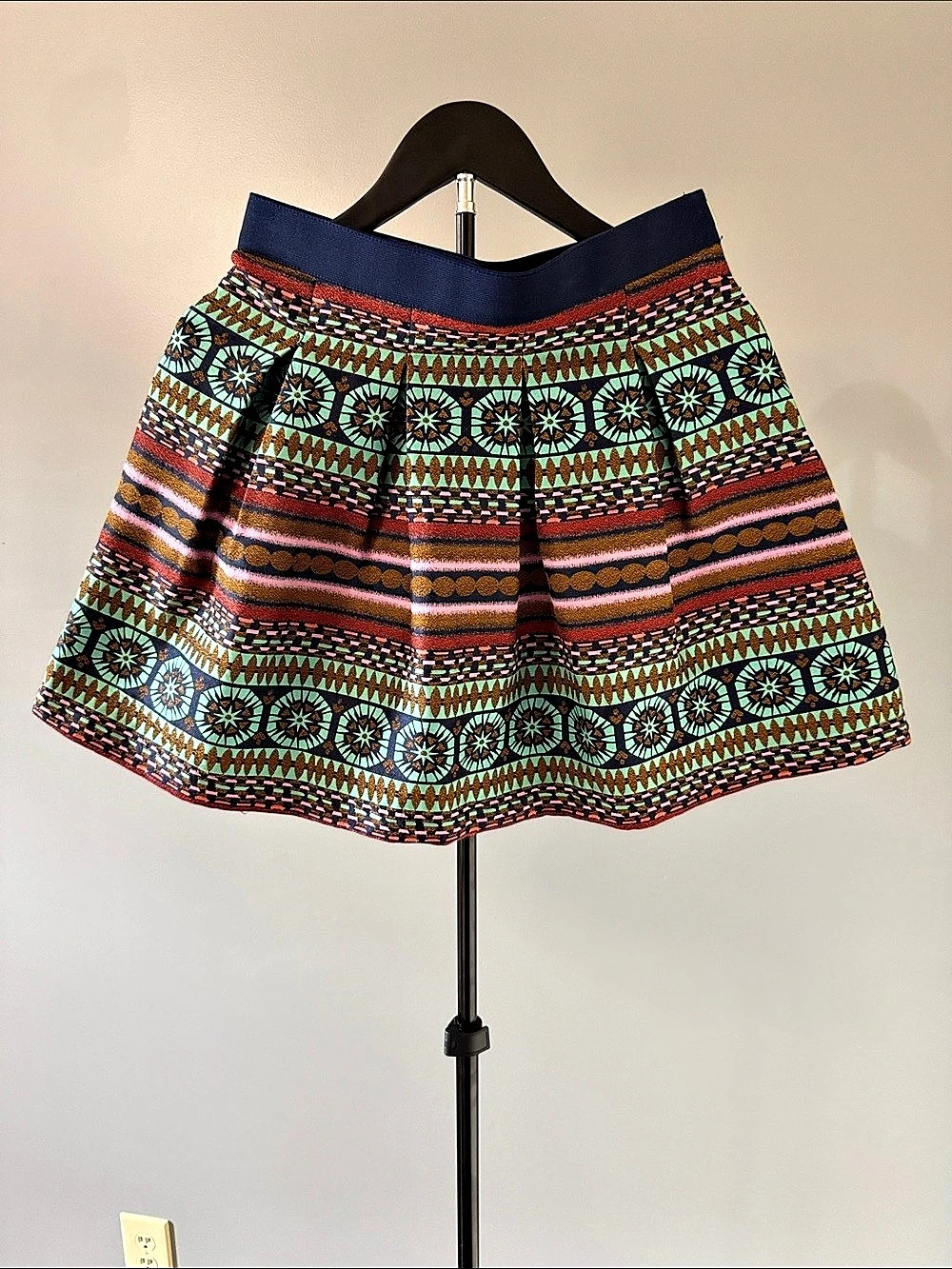 Mara Hoffman Geometric Circle Skirt in Multicolor Size 6 NWT